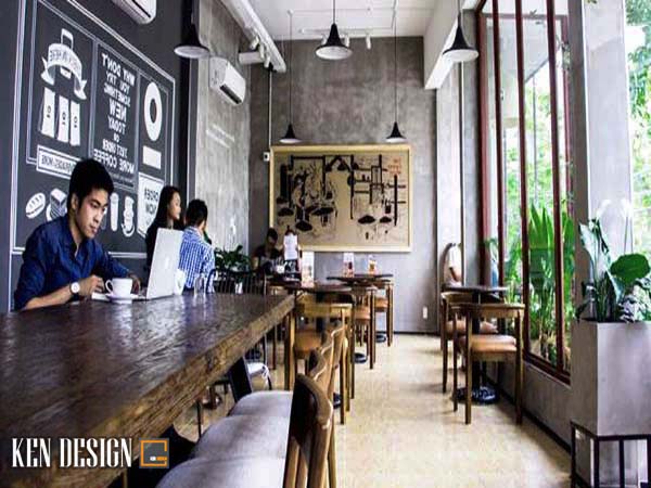 thiết kế nội thất cho quán cafe